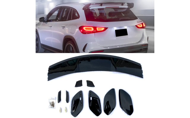 SPOILER TETTO SPOILER ALA POSTERIORE AMG LOOK NERO PER MERCEDES H247 CLASSE  GLA