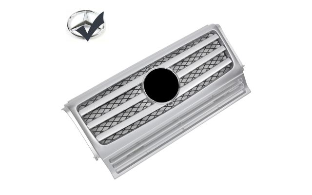 Grille Sport fits for Mercedes W463 G 1990-2018 COMPLETE Silver LOOK