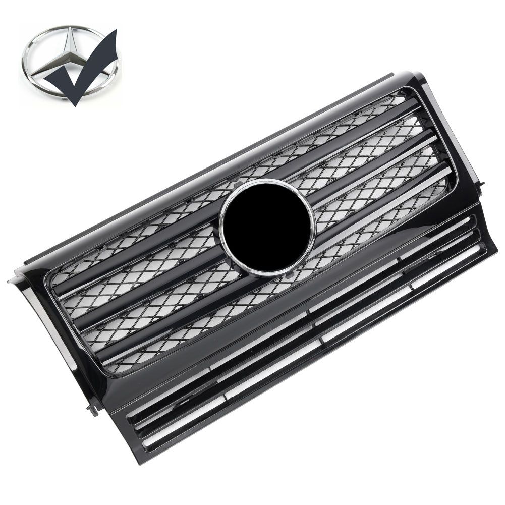 Grille Sport fits for Mercedes W463 G 1990-2018 Glossy Black LOOK