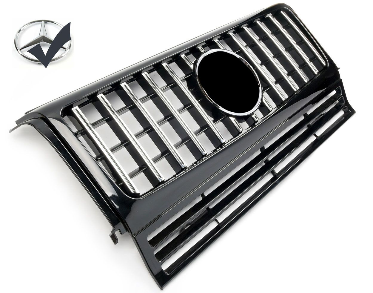 Grille Sport fits for Mercedes W463 G 1990-2018 Black Chrome LOOK