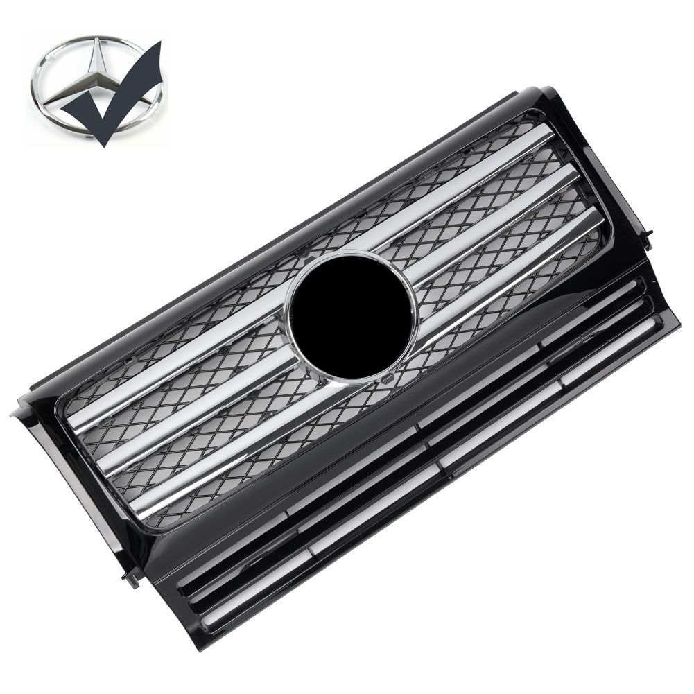 Grille Sport fits for Mercedes W463 G 1990-2018 Black Chrome LOOK